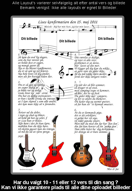Guitar design til festsange